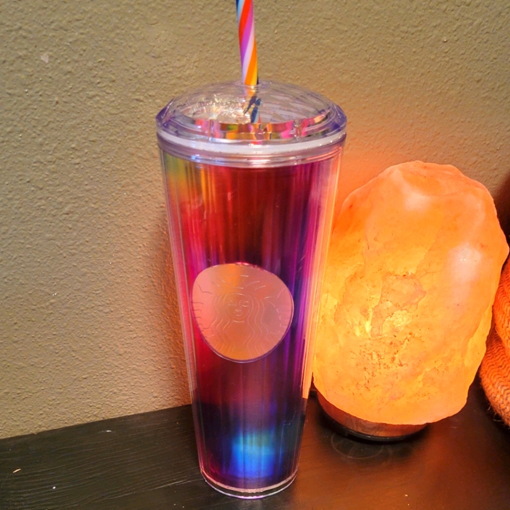 Starbucks rainbow kaleidoscope dome cup